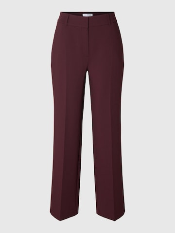 SELECTED Wide leg Pantalon 'SLFRita' in Rood