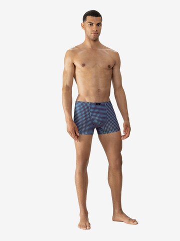 Mey Boxer shorts 'Diagonal Squares' in Blue