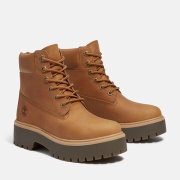 TIMBERLAND Schnürstiefelette in Braun