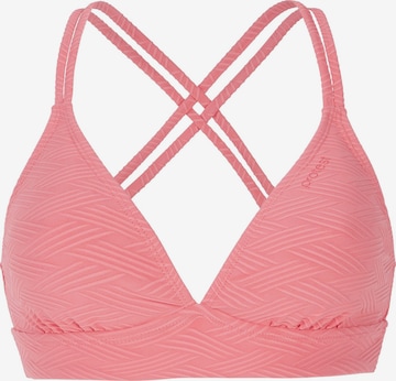 PROTEST Triangle Bikini top 'MIXSupera 25' in Pink: front