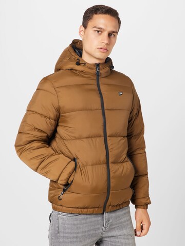 BLEND Winter Jacket in Brown: front