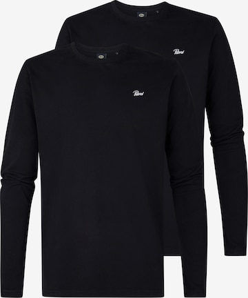 juoda Petrol Industries Marškinėliai 'Classic': priekis