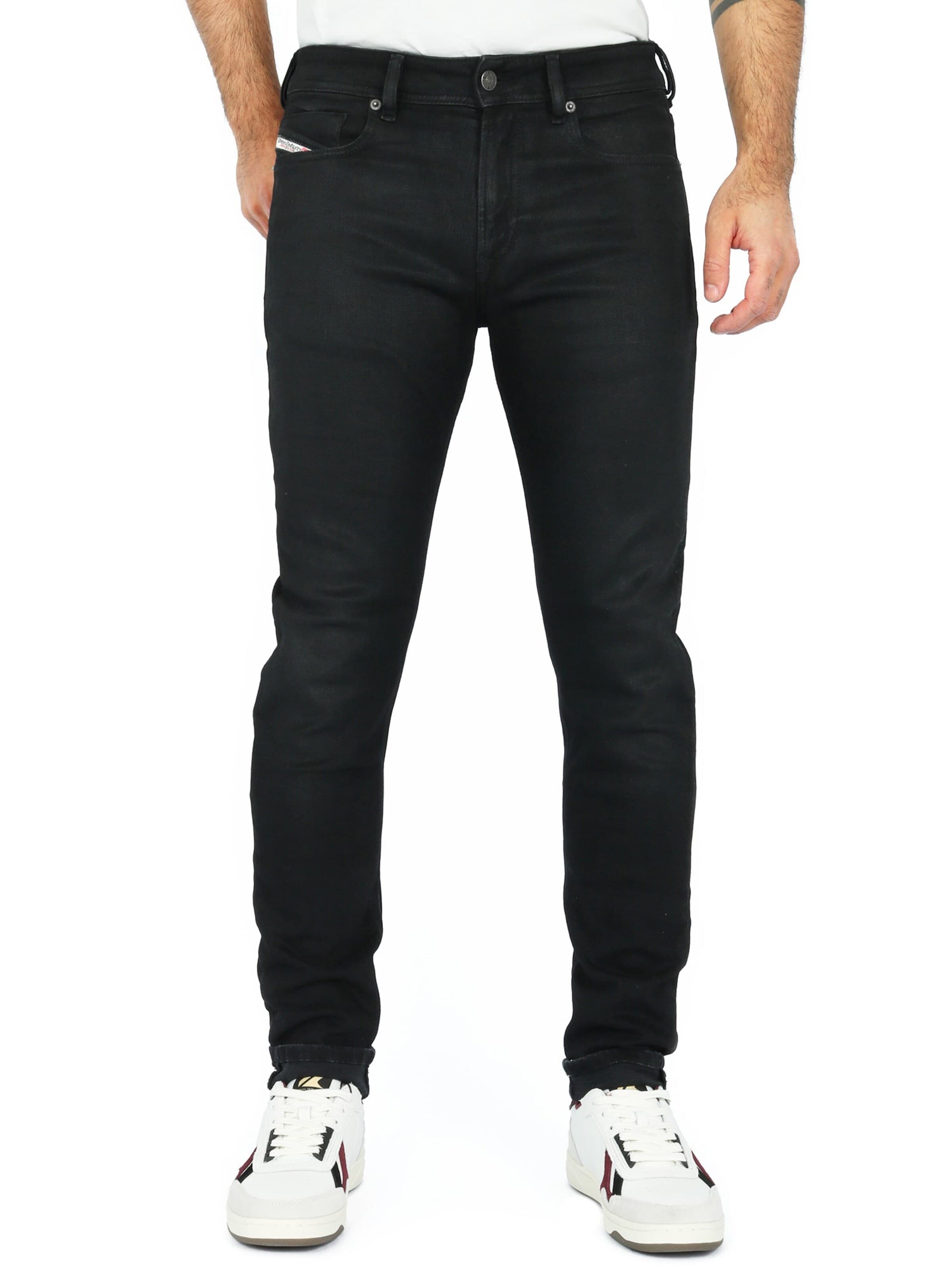DIESEL - Skinny Calças de ganga '1979 Sleenker' em preto: frente
