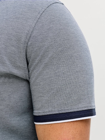 Jack & Jones Plus Poloshirt 'JPRBLUALVES' in Blau