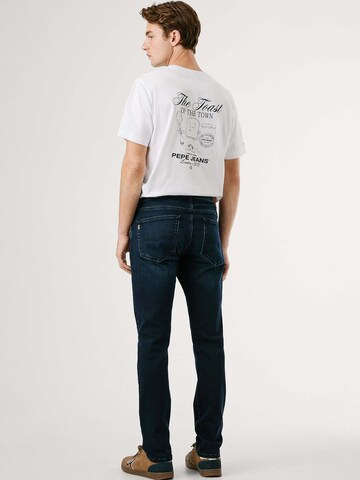 Pepe Jeans Slimfit Jeans 'Track' in Blauw