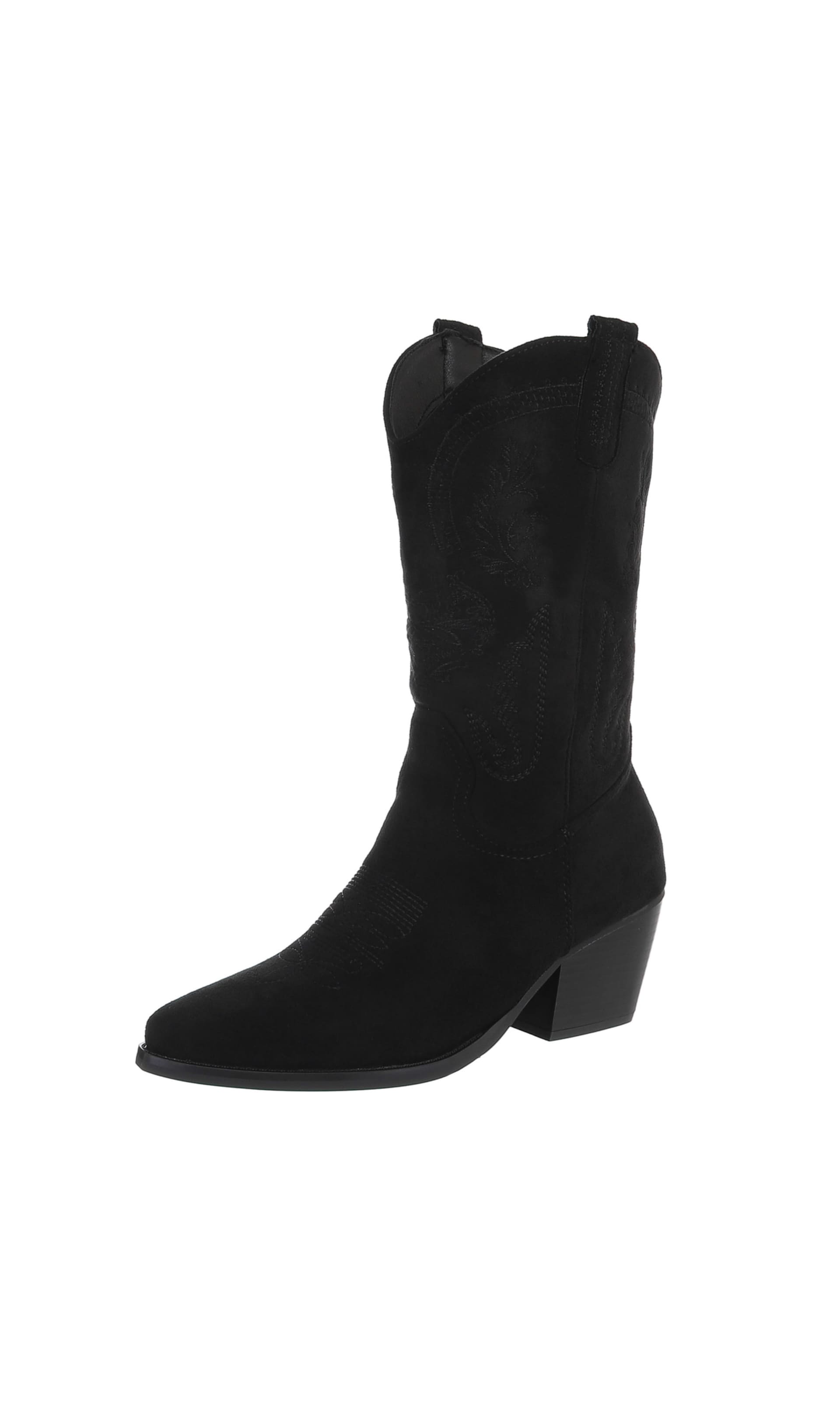 Ital-Design Stiefelette in 36 in schwarz, Produktansicht