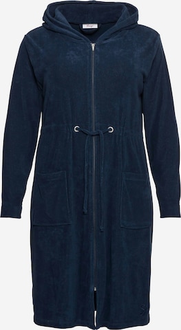 SHEEGO Bathrobe long in Blue: front