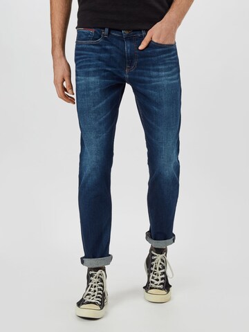 Tommy Jeans - Slimfit Vaquero 'Austin' en azul: frente