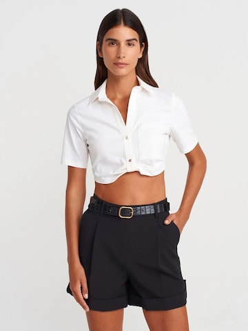 Dilvin Shirt in Wit: voorkant