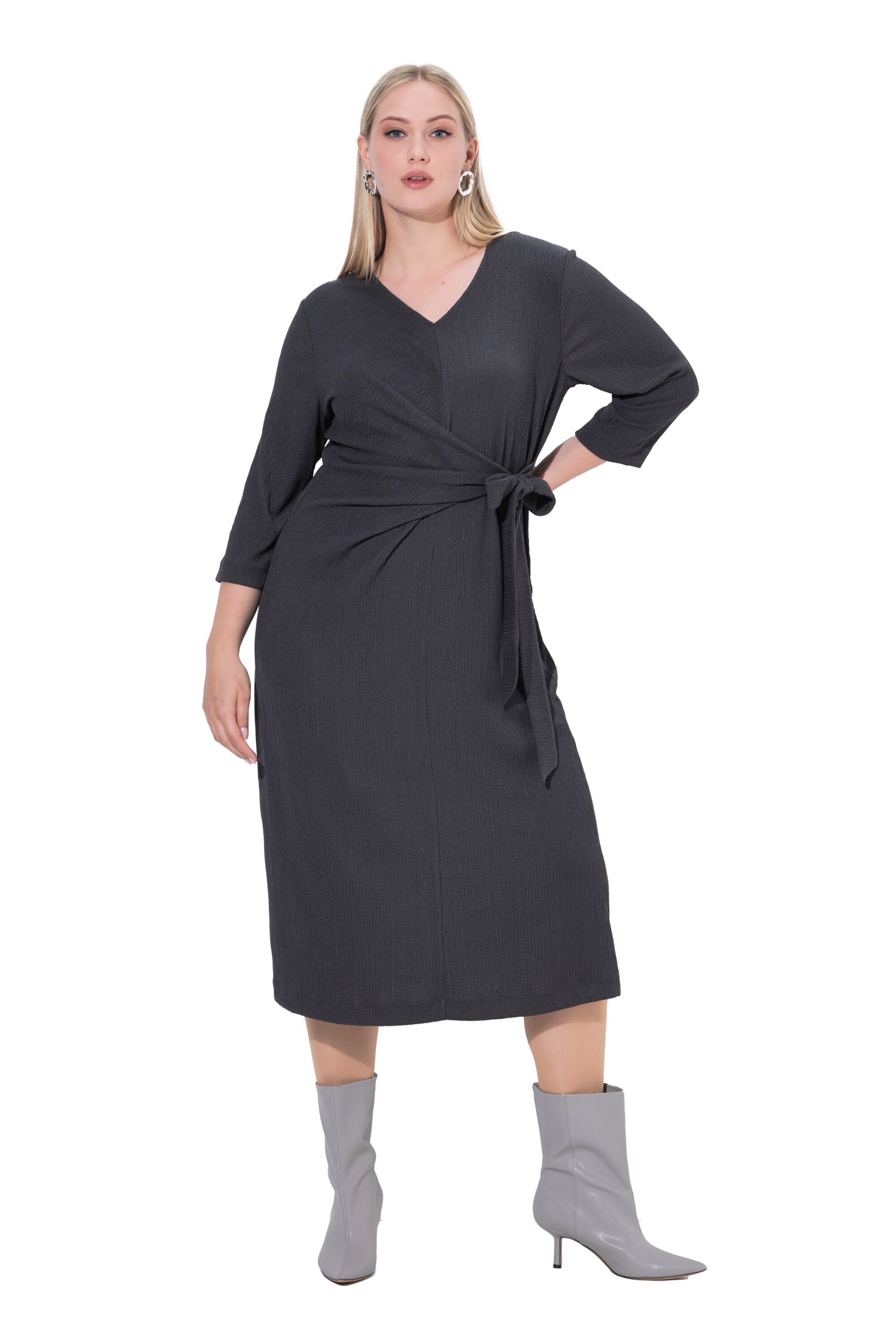 Robe Ulla Popken en gris : devant