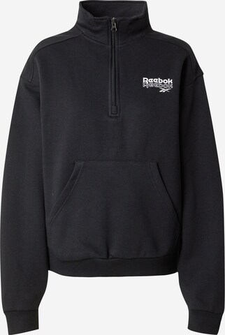 Reebok Sweatshirt in Zwart: voorkant