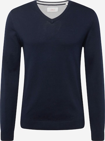 Pull-over s.Oliver en bleu : devant