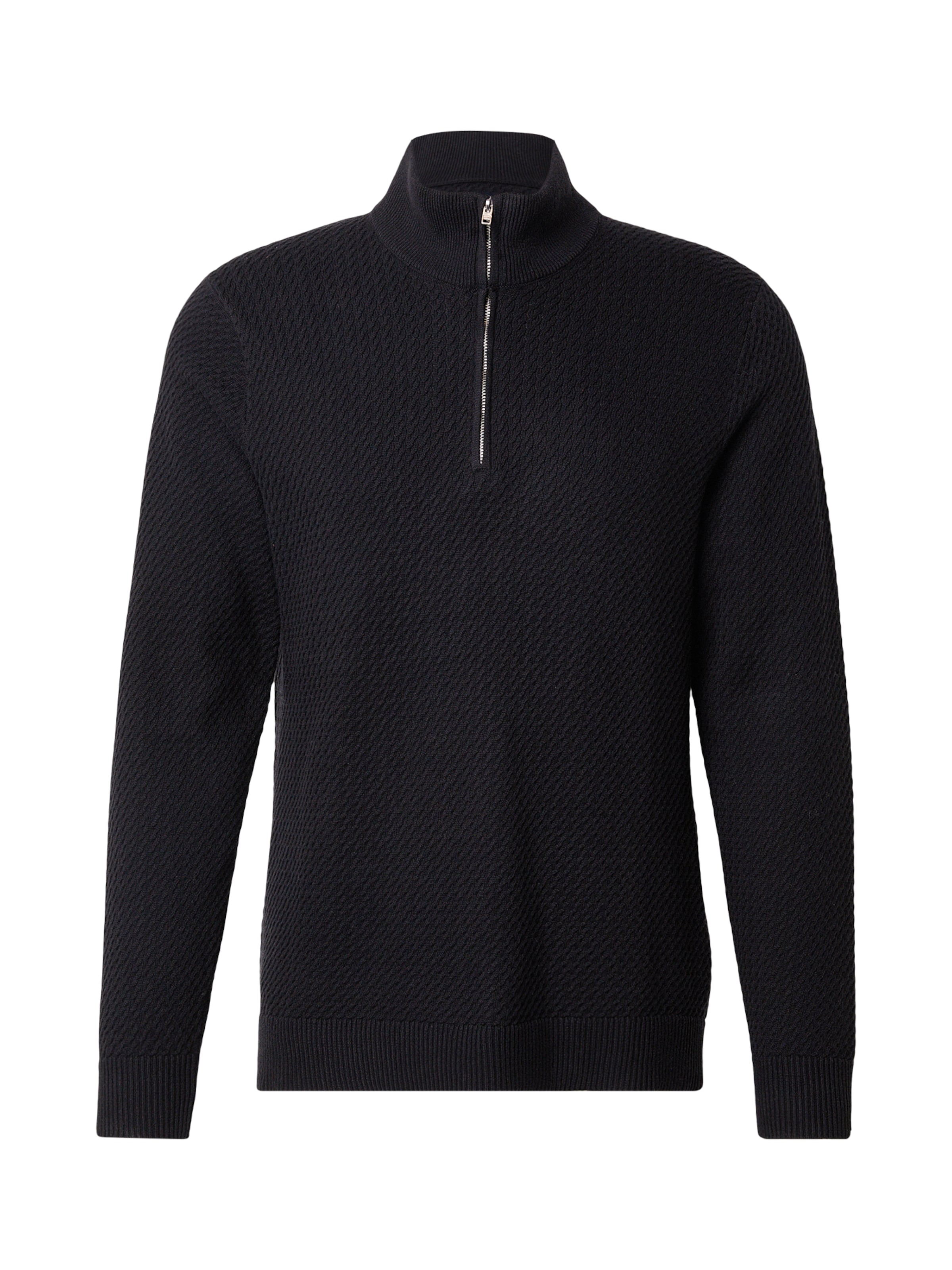 Pull-over Abercrombie & Fitch en noir : devant