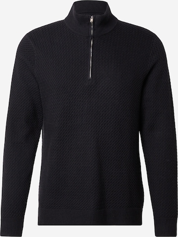 Pull-over Abercrombie & Fitch en noir : devant