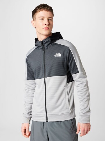 THE NORTH FACE Athletic fleece jacket in Grey: front
