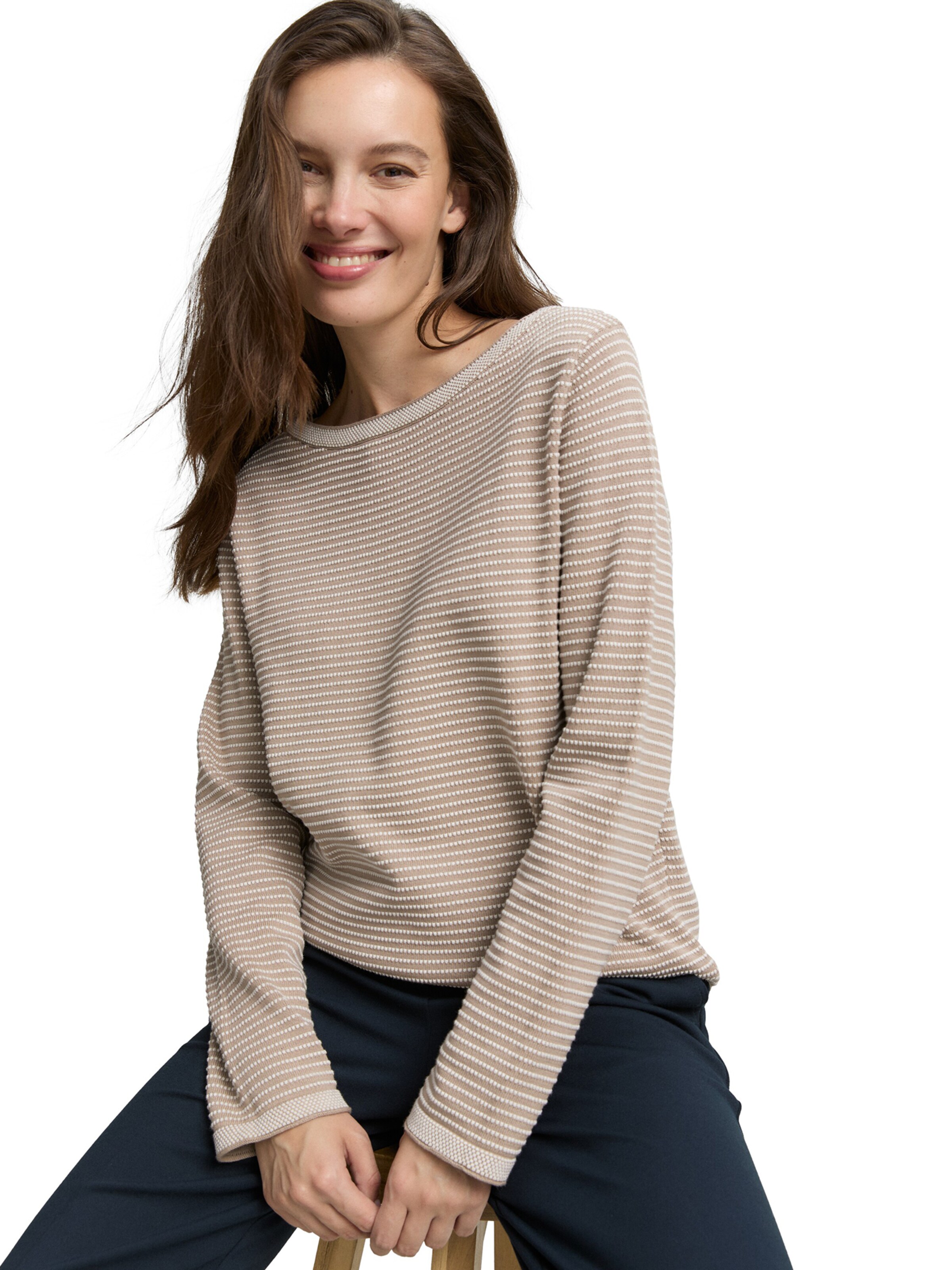TOM TAILOR Pullover in Grau