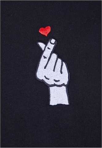 Mister Tee Shirt 'Love Sign' in Zwart