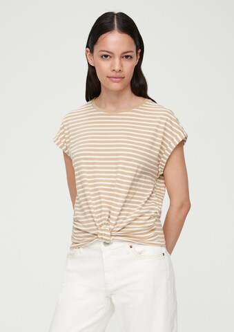 T-shirt s.Oliver en beige : devant