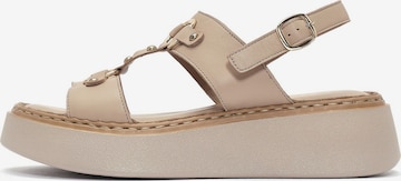 Sandales Derimod en beige : devant