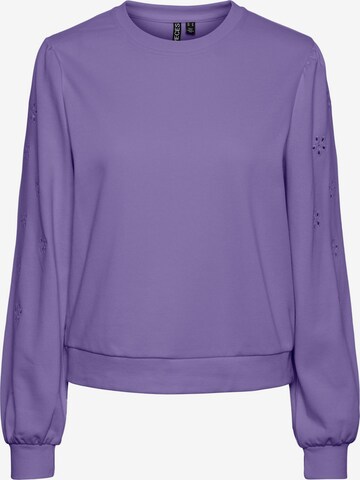 PIECES Sweatshirt 'BRUNDA' in Purple: front