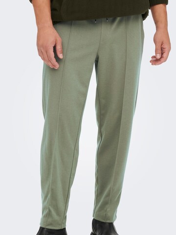 Only & Sons Regular Pants 'Oxley' in Green
