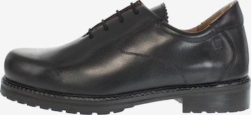 RAUSCHZEIT Trachtenschuh 'ALFONS - Haferlschuhe Mittelschnürer' in Schwarz: Vorderseite
