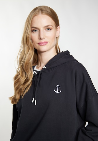 DreiMaster Maritim Sweatshirt 'Eissegler' in Black
