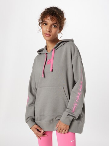 NIKE Sports sweatshirt in Grey: front