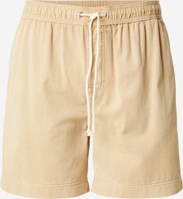 Pantalon GANT en beige : devant