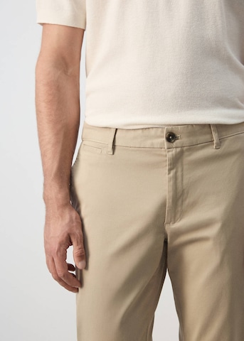 MANGO MAN Slim fit Chino Pants 'Prato' in Beige