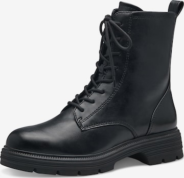 TAMARIS Lace-Up Ankle Boots in Black: front