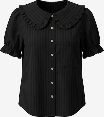 Bluză de la Imily Bela pe negru: față