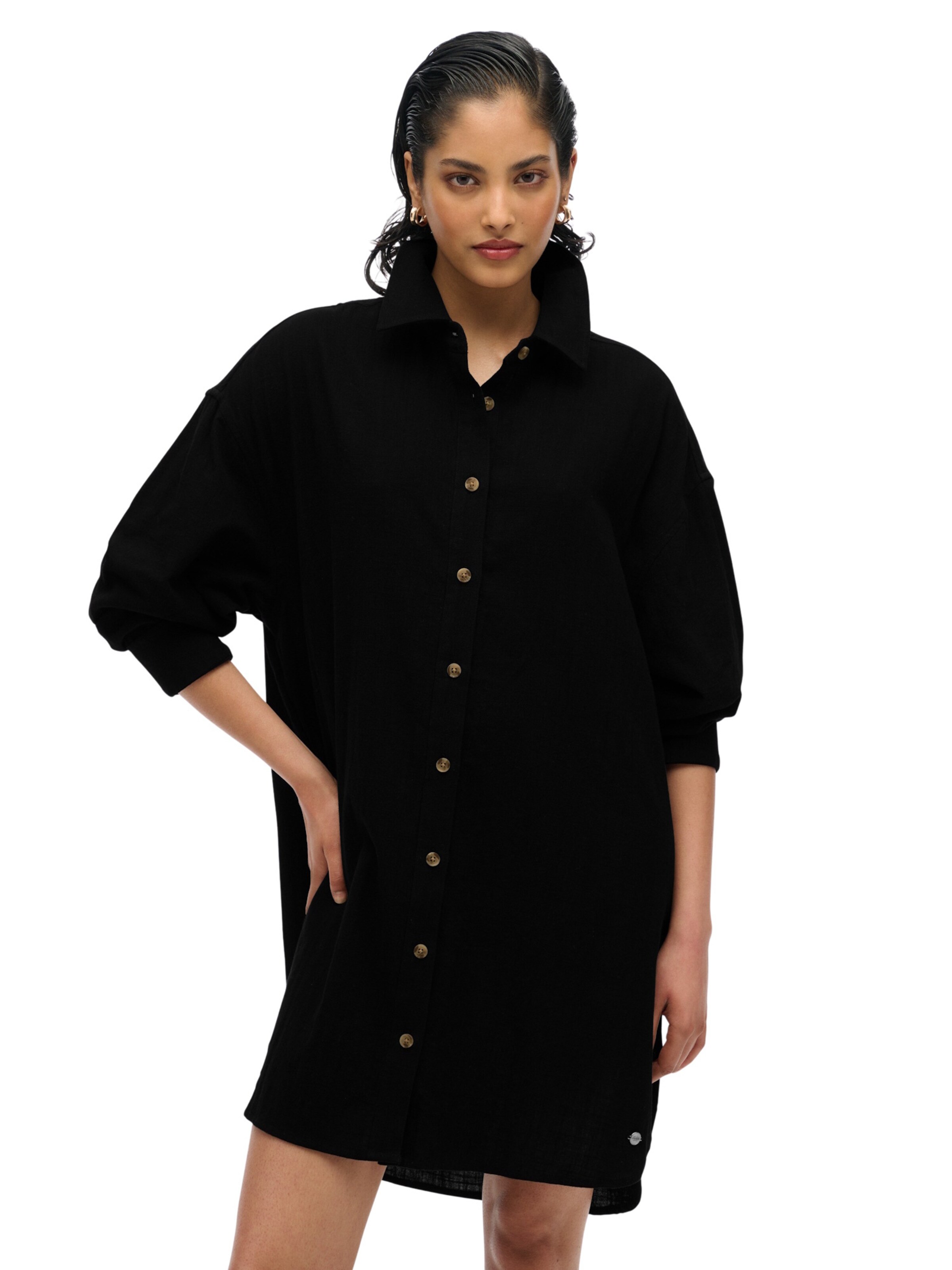 Superdry & Co Blouse in Zwart: voorkant