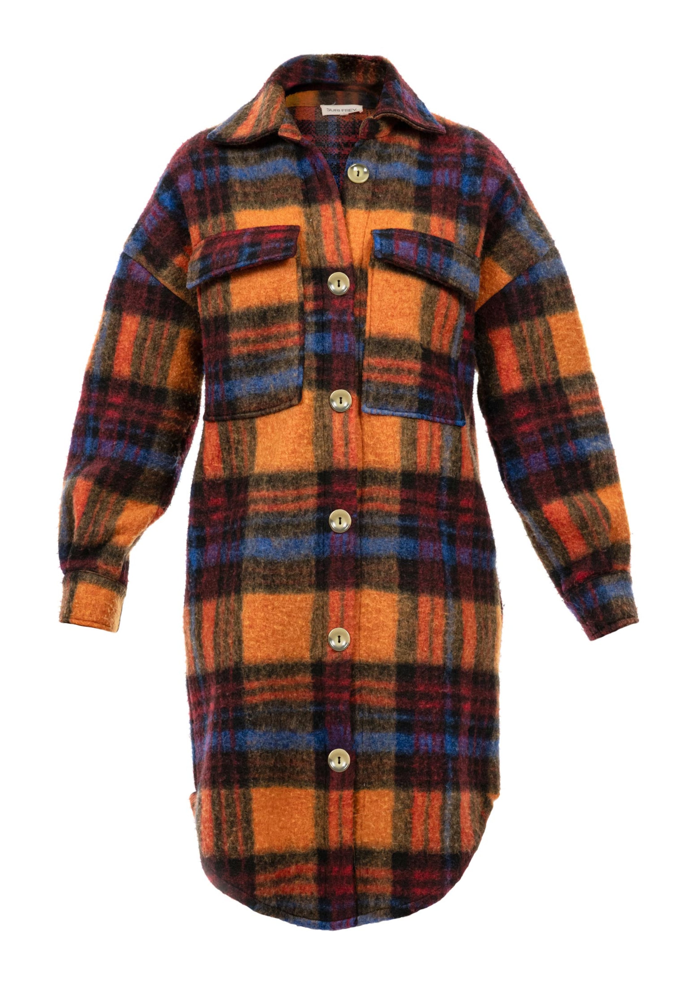 Cappotto di mezza stagione ' Freyday ' di Suri Frey in arancione: frontale