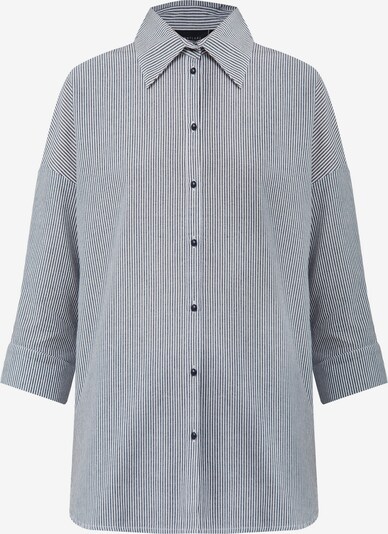 Finn Flare Bluse in grau / weiß, Produktansicht