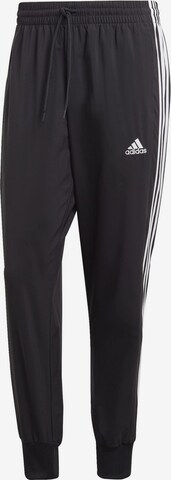 ADIDAS SPORTSWEARTapered Sportske hlače 'Essentials' - crna boja: prednji dio