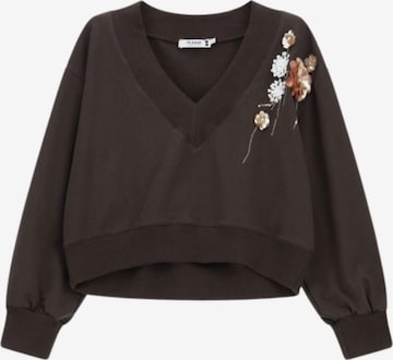 Pull-over 'PLEASE FELPA FELPA' PLEASE en marron : devant