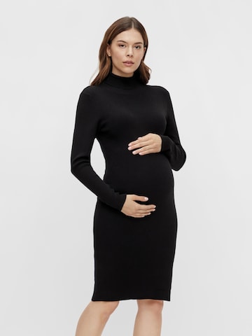 MAMALICIOUS Knitted dress 'Jacina' in Black: front