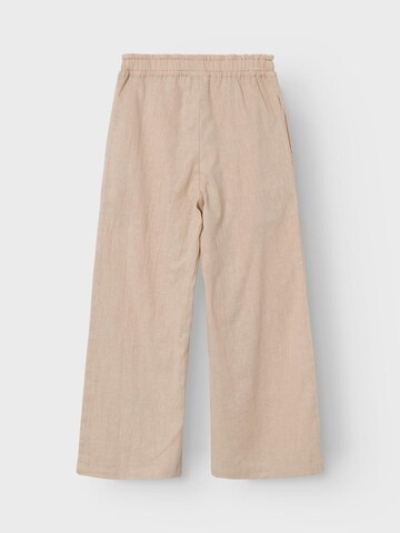 Wide Leg Pantalon 'Falinnen' NAME IT en beige