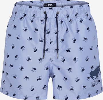 Polo Sylt Board Shorts in Blue: front