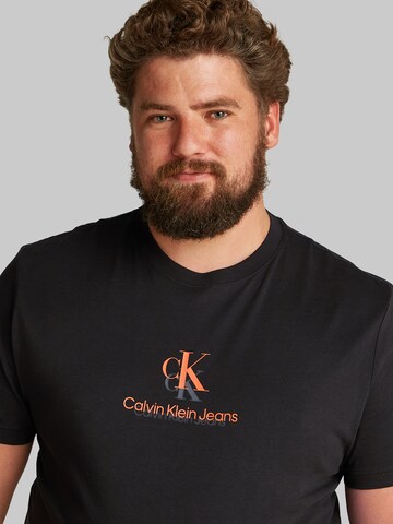Calvin Klein Jeans Plus - Camiseta 'SHADOW' en negro