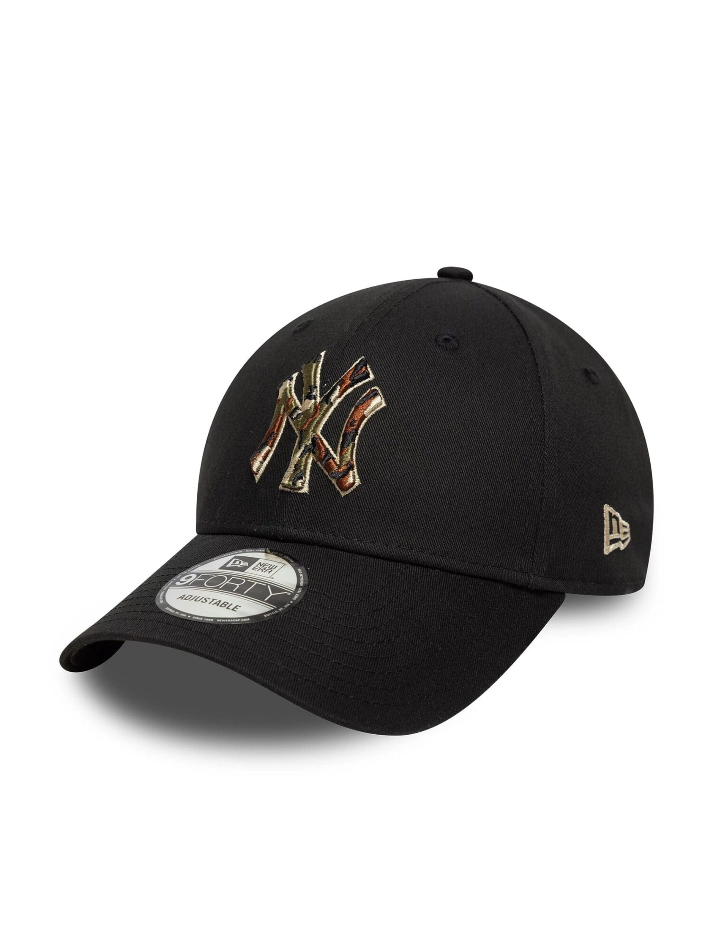 NEW ERA Czapka z daszkiem '9FORTY New York Yankees MLB Team Outline' w kolorze czarny: przód