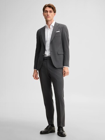 STRELLSON Slim fit Trousers with creases in Grey