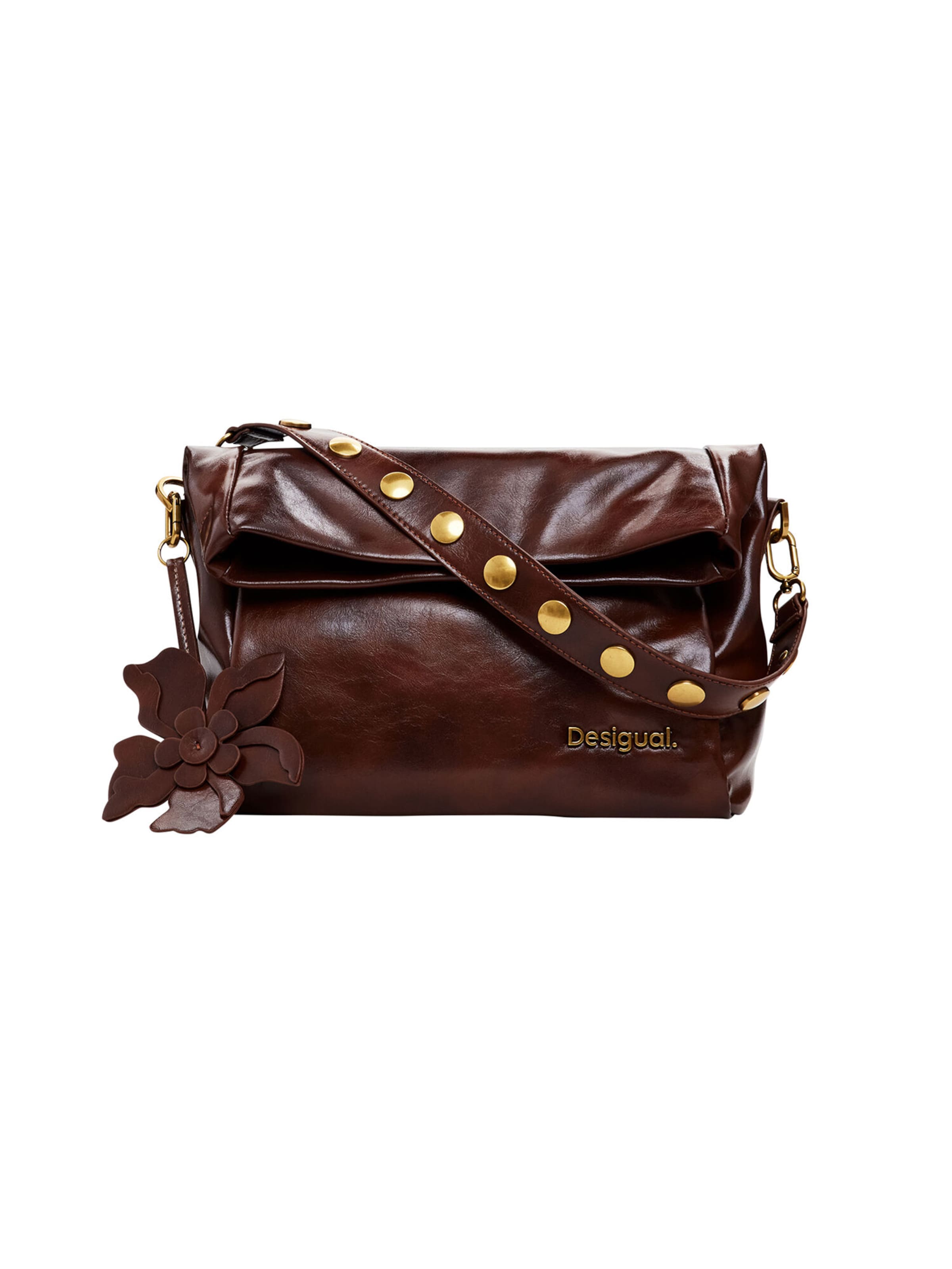 Desigual Τσάντα ώμου σε καφέ: μπροστά