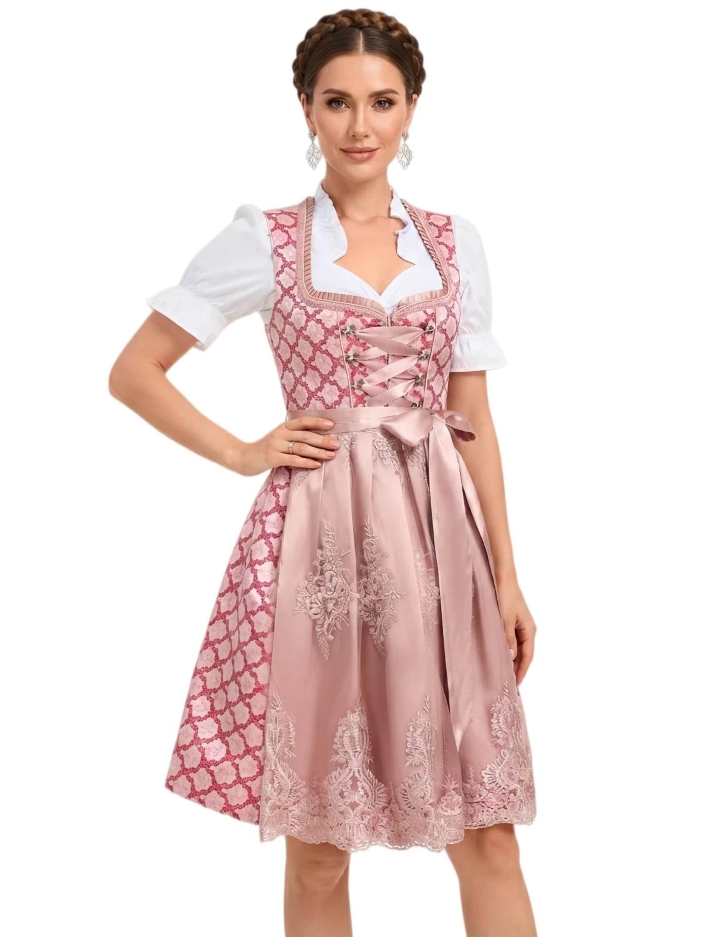 Yesfashion Dirndl‌‌‌‌ in Pink: Vorderseite