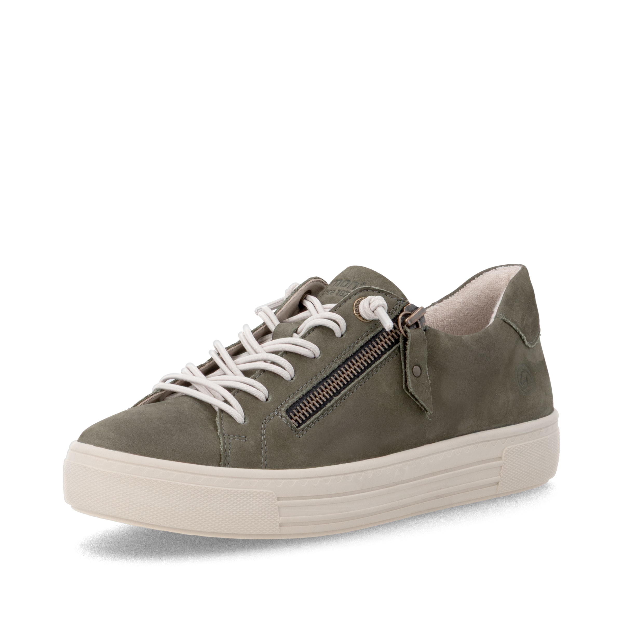 Baskets basses REMONTE en vert : devant