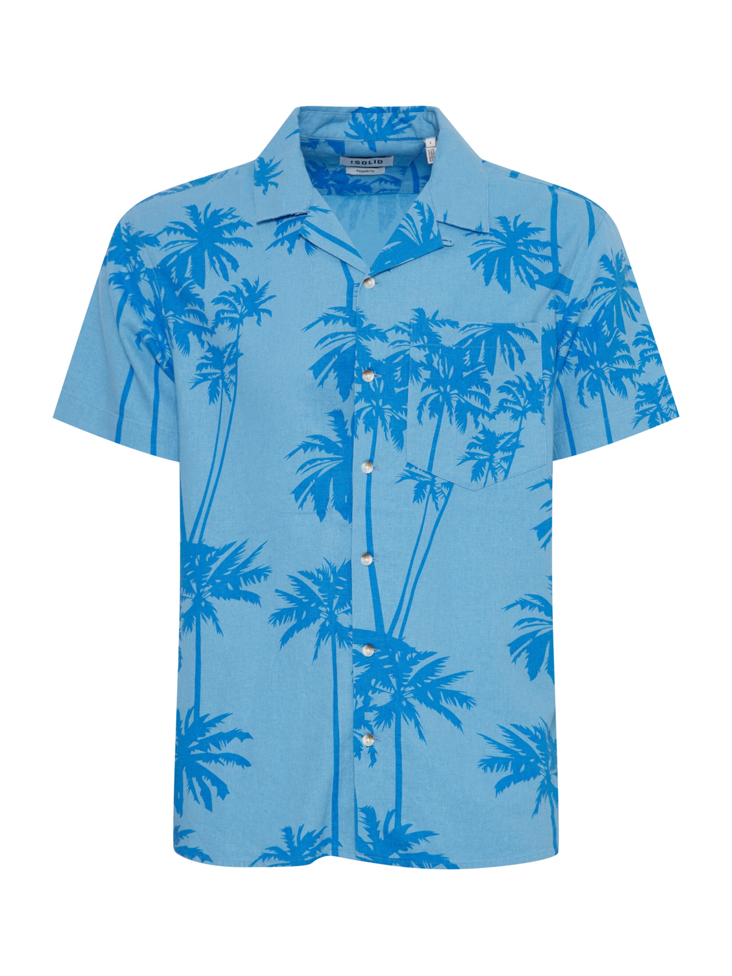 !Solid - Camisa 'valde' em azul: frente