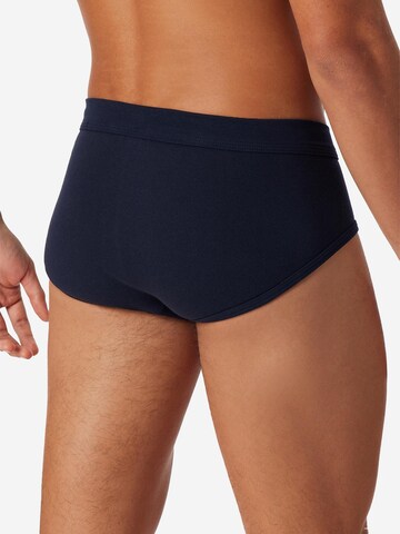 SCHIESSER Slip 'Cotton Essentials Feinripp' in Blauw