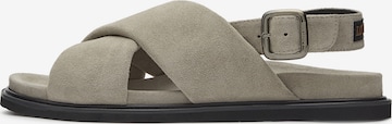 LOTTUSSE Sandals 'Pala' in Grey: front