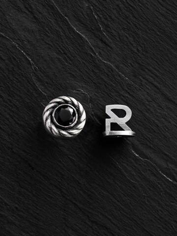 REYTEL Ohrring 'REEKS. BLACK STONE' in Silber